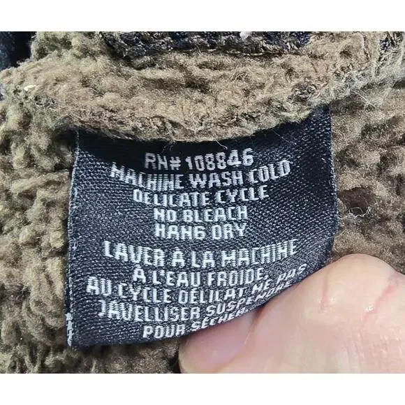 Kuhl Jacket Women XL Brown Fleece Full Zip Teddy Sherpa Hooded Flight Pit Zips - Picture 9 of 11